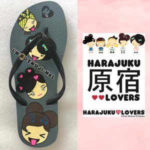 Harajuku Lovers 'Emoji Girl' Flip Flops